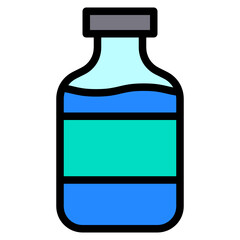 drink bottle line icon