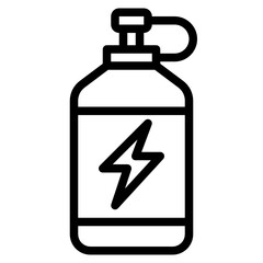 energy drink line icon