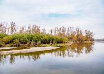 The Vistula River, Polwysep Rajski, Masovian Voivodeship, Poland