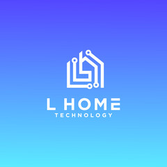 Set of modern home architecture industrial building logo design templates with initial letter L, house logo letter L
