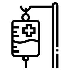 Obraz premium saline line icon