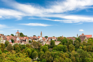 Obraz premium .Panorama of the medieval German city of Rothenburg. ..