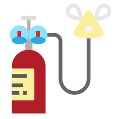 oxygen flat icon