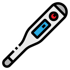 thermometer line icon