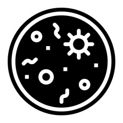 bacteria glyph icon