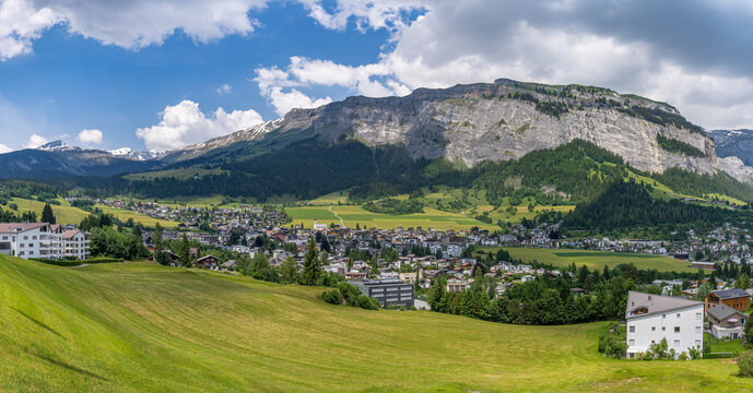 Flims is a municipality in the Imboden Region in the Swiss canton of Graub&uuml;nden. The town of Flims is dominated by the Flimserstein mountain.
