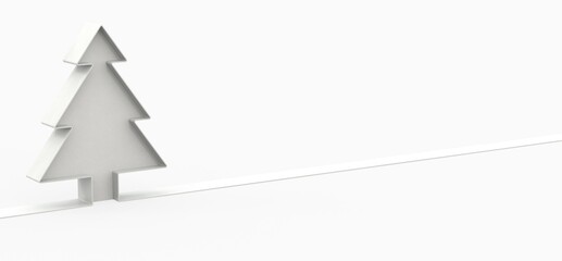 modern winter merry christmas card modern 3d minimal