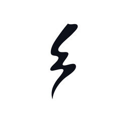 Lightning bolt logo icon sign Flying arrow symbol emblem Hand drawn sketch Abstract modern design Cartoon children's style Fashion print clothes apparel greeting invitation card flyer poster banner