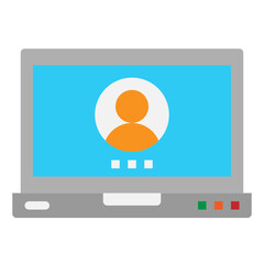 laptop flat icon