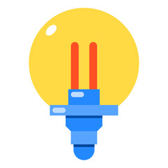 bulb flat icon