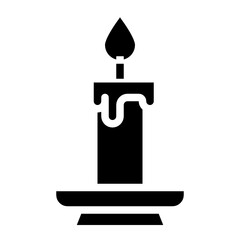 Candle glyph icon
