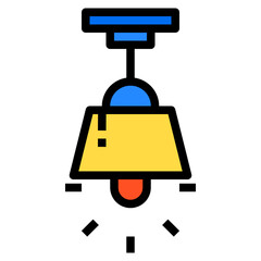 lamp line icon