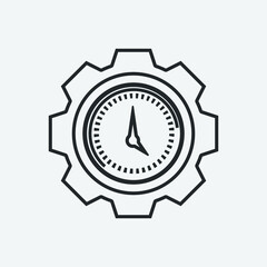 time management vector icon illustration sign 