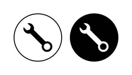 Wrench icon set. repair icon vector. tools icon vector