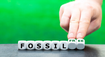 Hand turns dice and changes the expression 