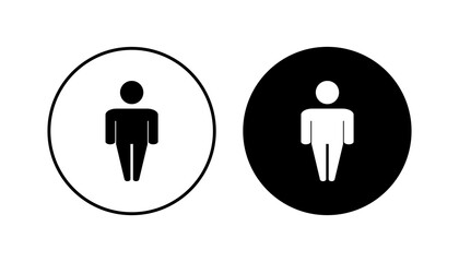 Man icon set. male icon vector. human symbol