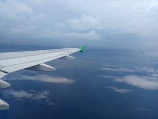 view from airplane window