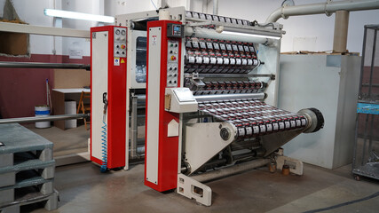 Close up Packer Machine.