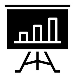 analytics glyph icon