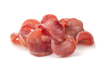 Meat chips isolated