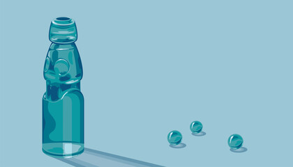 ラムネ瓶のビー玉はどうやって入れているの？