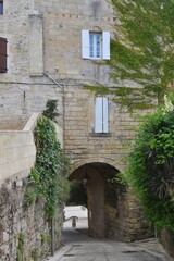 Fototapeta na wymiar Castillon la Bataille, Porte de Fer, ancienne porte de la poterne, 9eme siècle. Gironde, France