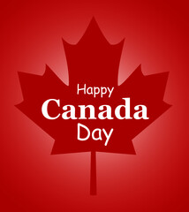 Fototapeta na wymiar Happy Canada Day. National holiday, celebrated annual in July 1. Canadian flag