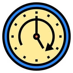 clock line icon