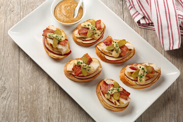 Snack and appetizer images for the food industry.
