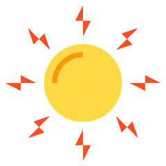 Sun flat icon