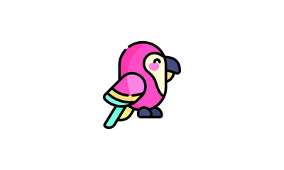 bird icon illustration vector fly