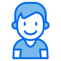 Obraz premium kid blue line icon