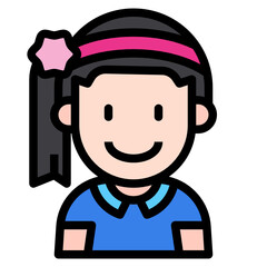 kid line icon