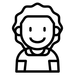 kid line icon
