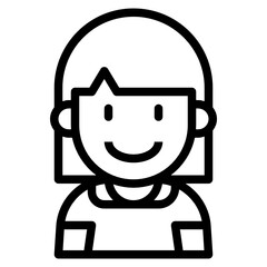 kid line icon
