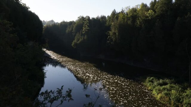 Elora Gorge Timelapse along the Grand River in Centre Wellington, Ontario, Canada