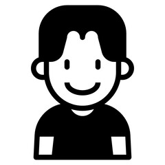 kid glyph icon