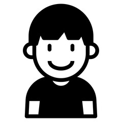 kid glyph icon