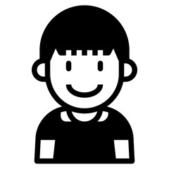 kid glyph icon
