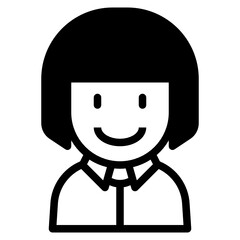kid glyph icon