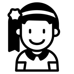 kid glyph icon