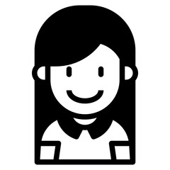 kid glyph icon