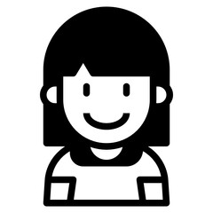 kid glyph icon