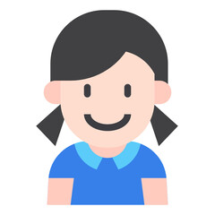 girl flat icon