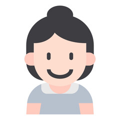girl flat icon