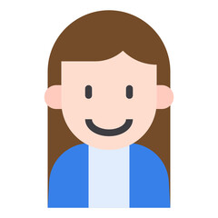 girl flat icon