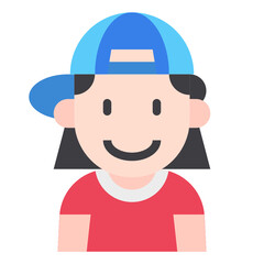 kid flat icon