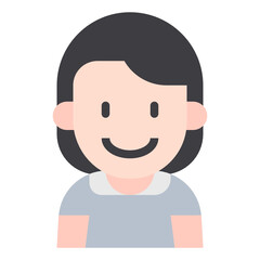 kid flat icon