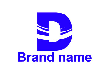 D letter update creative logo design