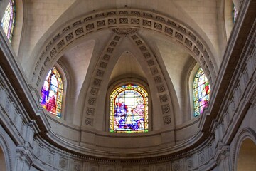 stained glass window in church